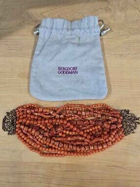 Stephen Dweck Multi-Strand Coral Bead Bracelet